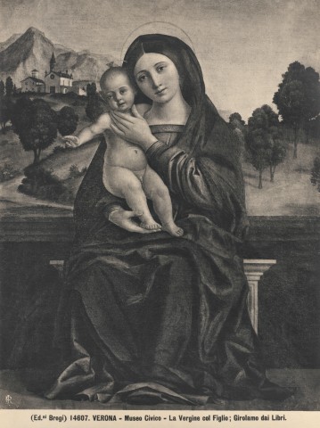 Brogi — Verona - Museo Civico - La Vergine col Figlio; Girolamo dai Libri — insieme